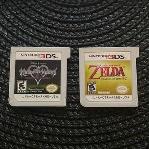 3DS Kingdom Hearts Dream Drop Distance + Zelda Ocarina of Time